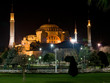 Night shot of Hagia Sophia in Istanbul