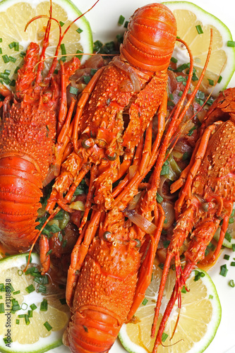 Photo: des langoustes cuisinées à la créole des langoustes cuisinées à la créole