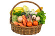 un panier de légumes frais.