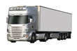 camion blanc entièrement détouré