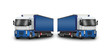 2 camions bleus