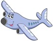 Vettoriale: Cartoon airplane Cartoon airplane