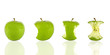 eating a green apple