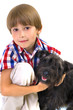 Boy with a dog