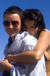 Two hugging girls