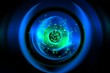 Spacy circles with particles - digital animation Spacy circles with particles - digital animation