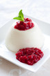 Lemon buttermilk pannacotta