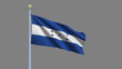 Flag of Honduras with alpha matte for easy isolation