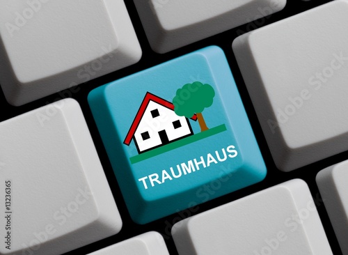 Illustration: Online das Traumhaus finden Online das Traumhaus finden