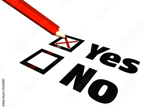 Illustration: checkbox yes checkbox yes