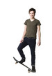 Boy with a skateboard