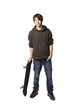 Boy with a skateboard