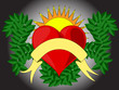 heart with sun