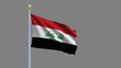 Flag of Iraqwith alpha matte for easy isolation