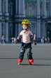 Girl on roller blades