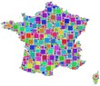 Francia a quadretti colorati Francia a quadretti colorati