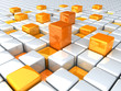 orange high boxes