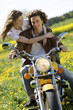 couple biking