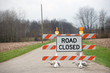 Road closed sign