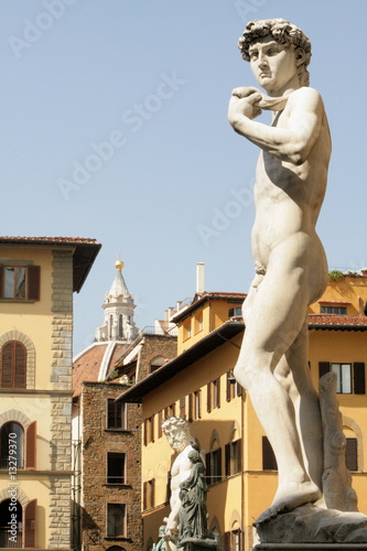 Florenz, David von Michelangelo, Piazza d.Signoria,Toskana Florenz, David von Michelangelo, Piazza d.Signoria,Toskana