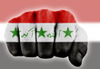 fist with iraqi flag