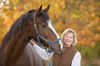 Photo: Horse and Woman Smiling Horse and Woman Smiling