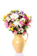 Fresh flower bouquet in a vase.
