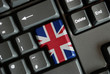 Union Jack Key on keyboard