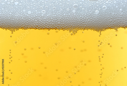 Photo: Cool fresh beer bubbles Cool fresh beer bubbles
