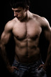 Fine art image of muscular sexy shirtless man
