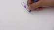 dessiner un papillon violet