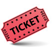 Pink cinema ticket