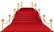 Red carpet  and stairs concept