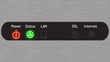 DSL modem front panel DSL modem front panel
