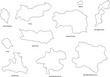 Landkarte Österreich Regionen mit Namen