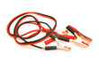 Battery cables isolated on the white background