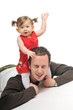 father baby isolated