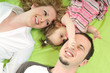happy young family