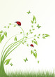 abstract floral background with place for your text