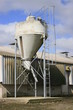 Silo agricole dans une exploitation des Côtes d'Armor (Bretagne)