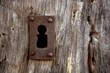 Key hole over aged gray old wood Key hole over aged gray old wood