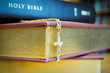 Holy Bible with cross