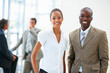 African American business colleagues, laughing