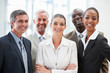Group of happy successful business colleagues together