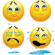 Sad smiling balls