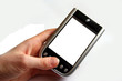 smartphone on white smartphone on white