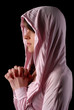 woman in pink hood