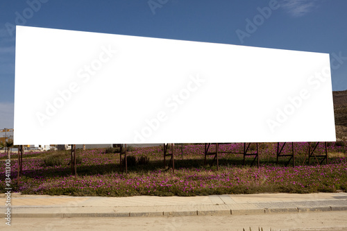 Very large blank advertising sign