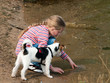 Kind mit Hund