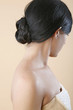 Hair in bun Hair in bun